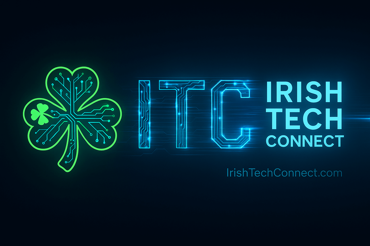Irish Tech Connect — ITC shamrock circuit logo