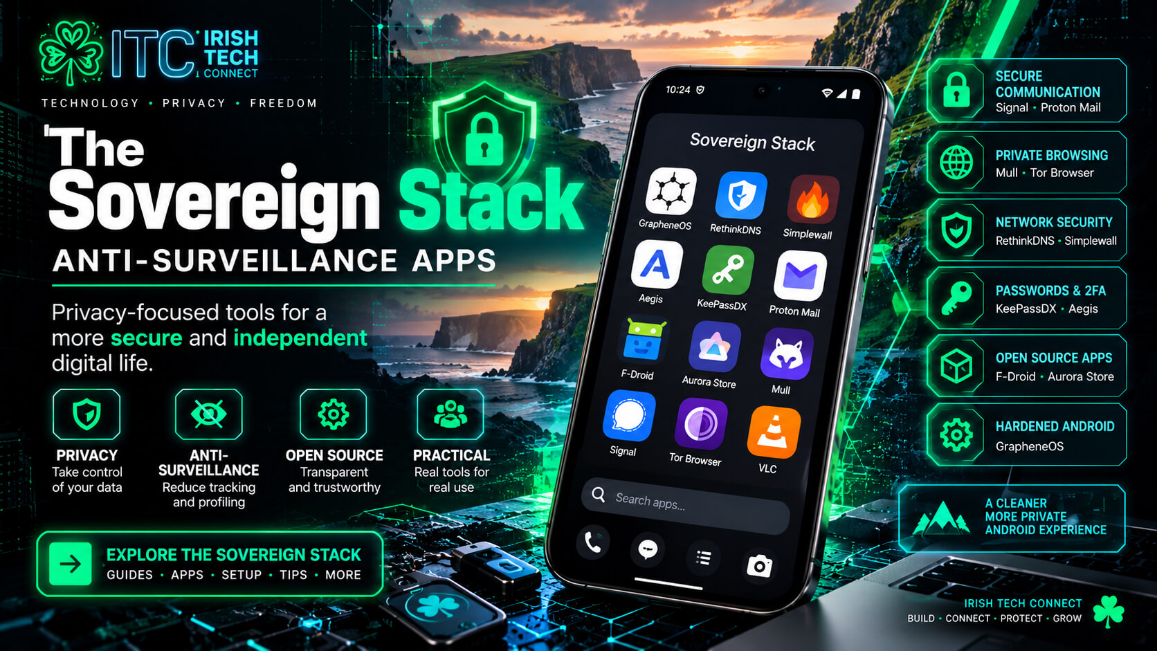 sovereign stack privacy apps — ITC hero artwork